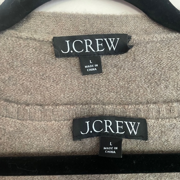 J. Crew V-neck cardigan & sweater shell in Supersoft yarn with crystals - L - Picture 5 of 9